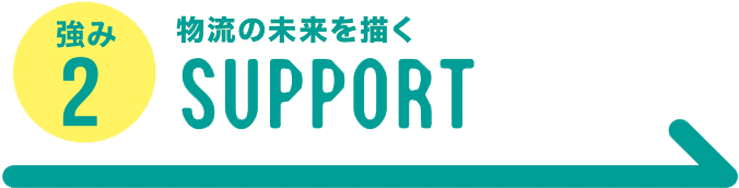 強み2　物流の未来を描くSUPPORT